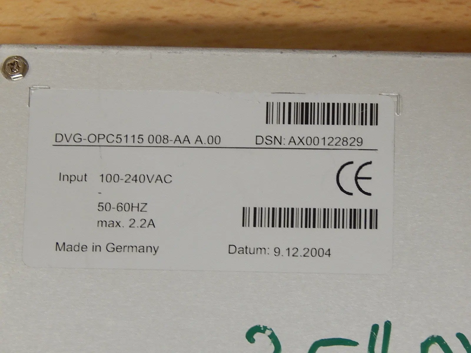 Produktfoto 1 von Sütron DVG-OPC5115 008-AA A.00 //DSN:AX00 122829 Ungeprüft