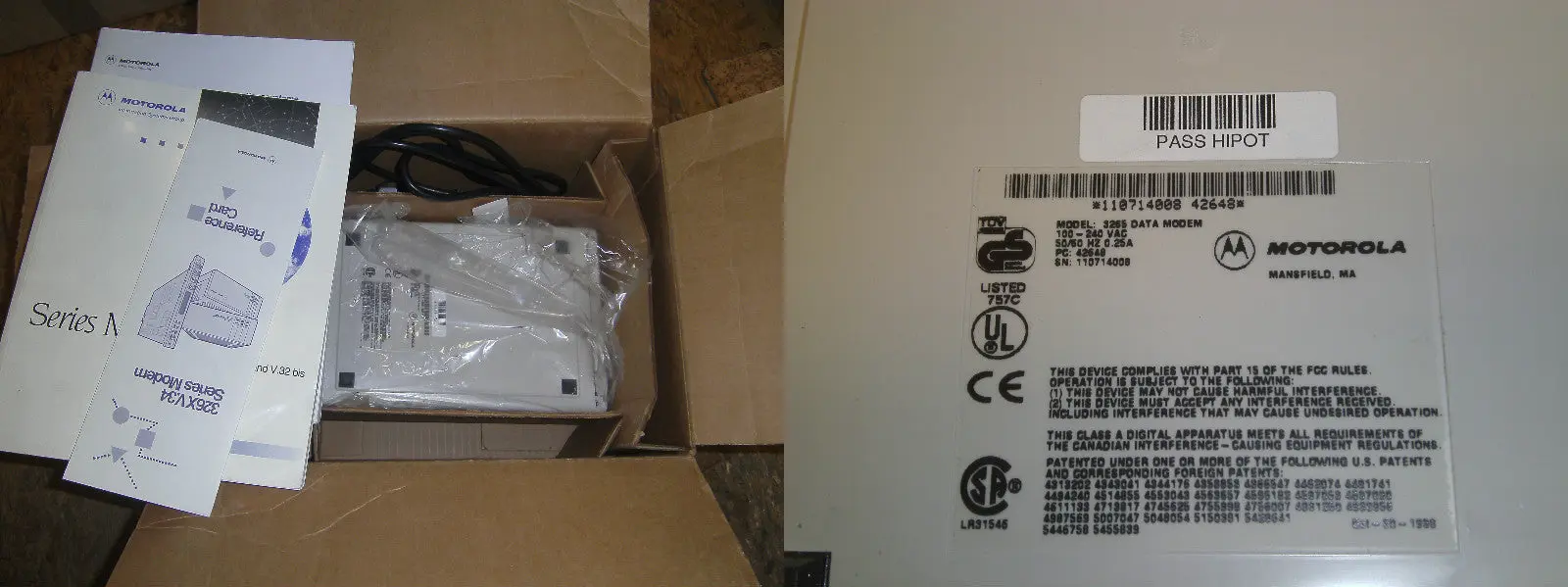 Produktfoto 1 von Motorola 3265 DATA MODEM  PC 42648 Neu