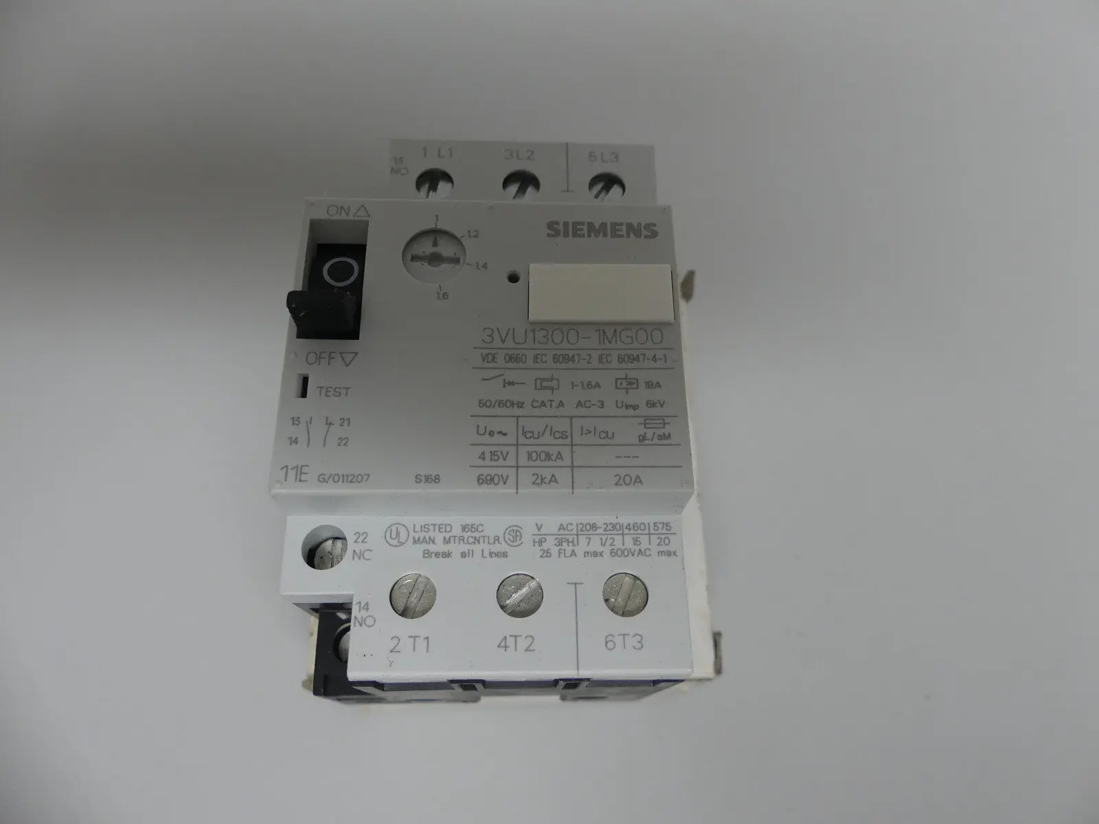 Produktfoto 1 von Siemens 3VU13 00-1MG00 Leistungsschalter
