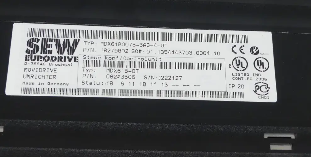 Produktfoto 1 von SEW MDX61B0075-5A3-4-0T + DFE32B + DEH21B