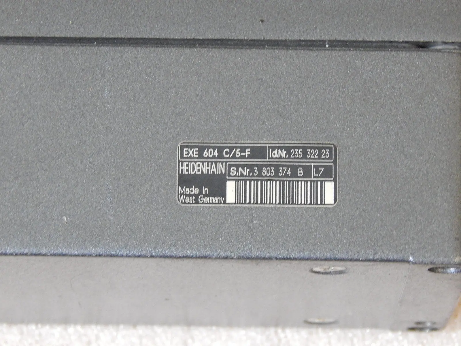 Produktfoto 1 von Heidenhain EXE 604 C/5-F Id.Nr. 235 322 23 Used