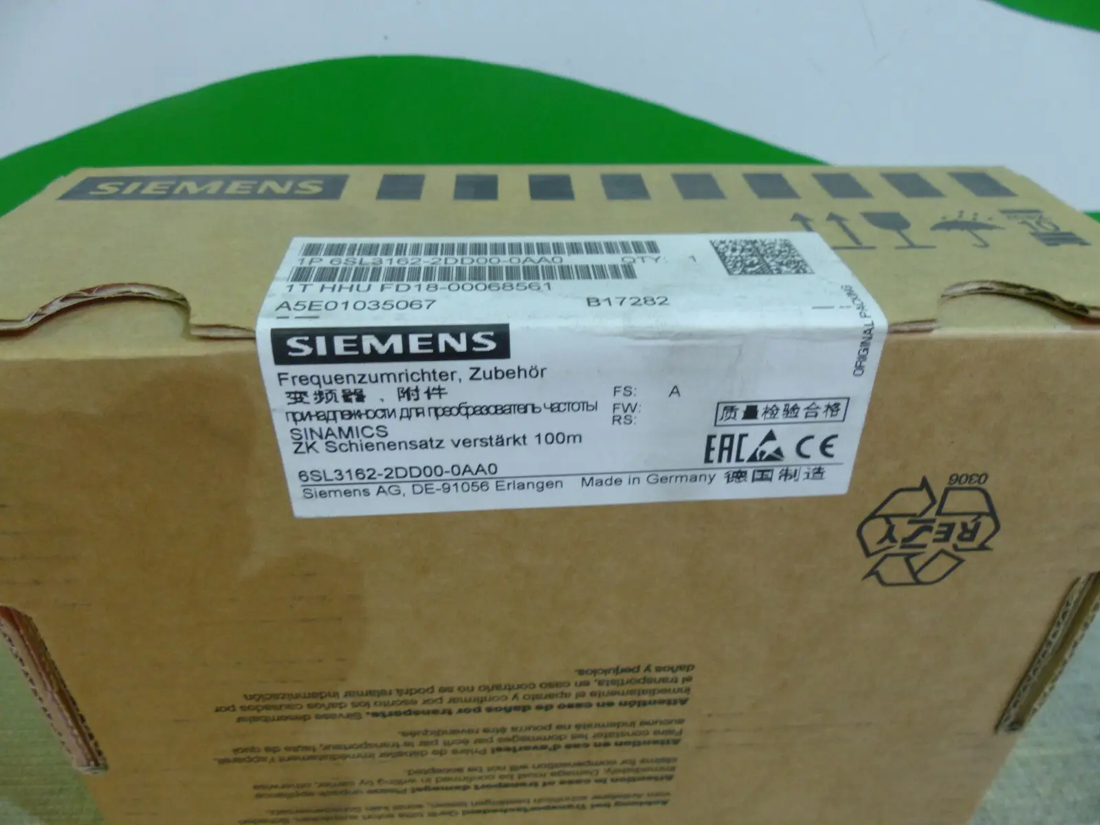 Produktfoto 1 von Siemens 6SL3162-2DD00-0AA0 Sammelschiene