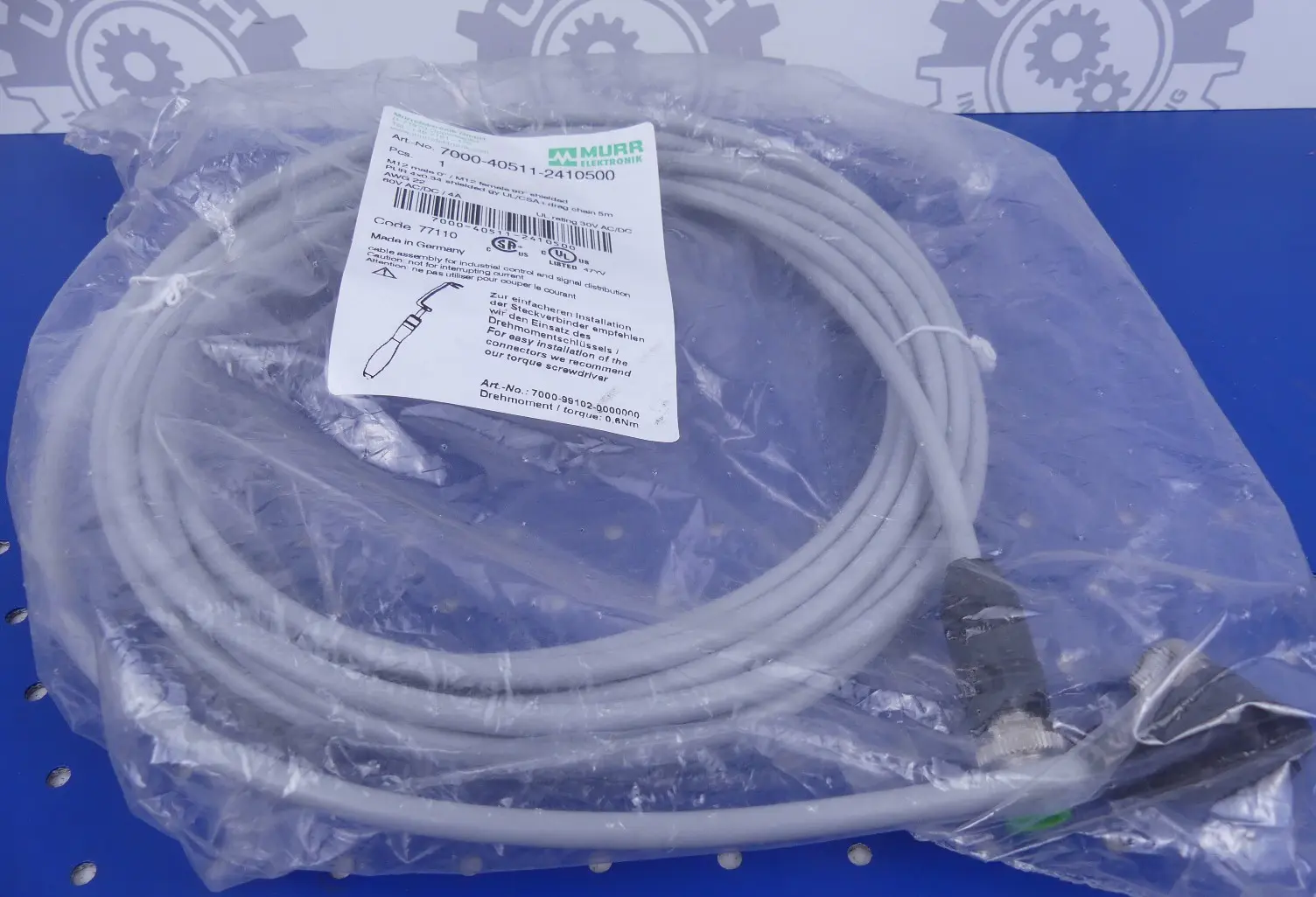 Produktfoto 1 von MURR Elektronik 7000-40511-2410500 5m/M12