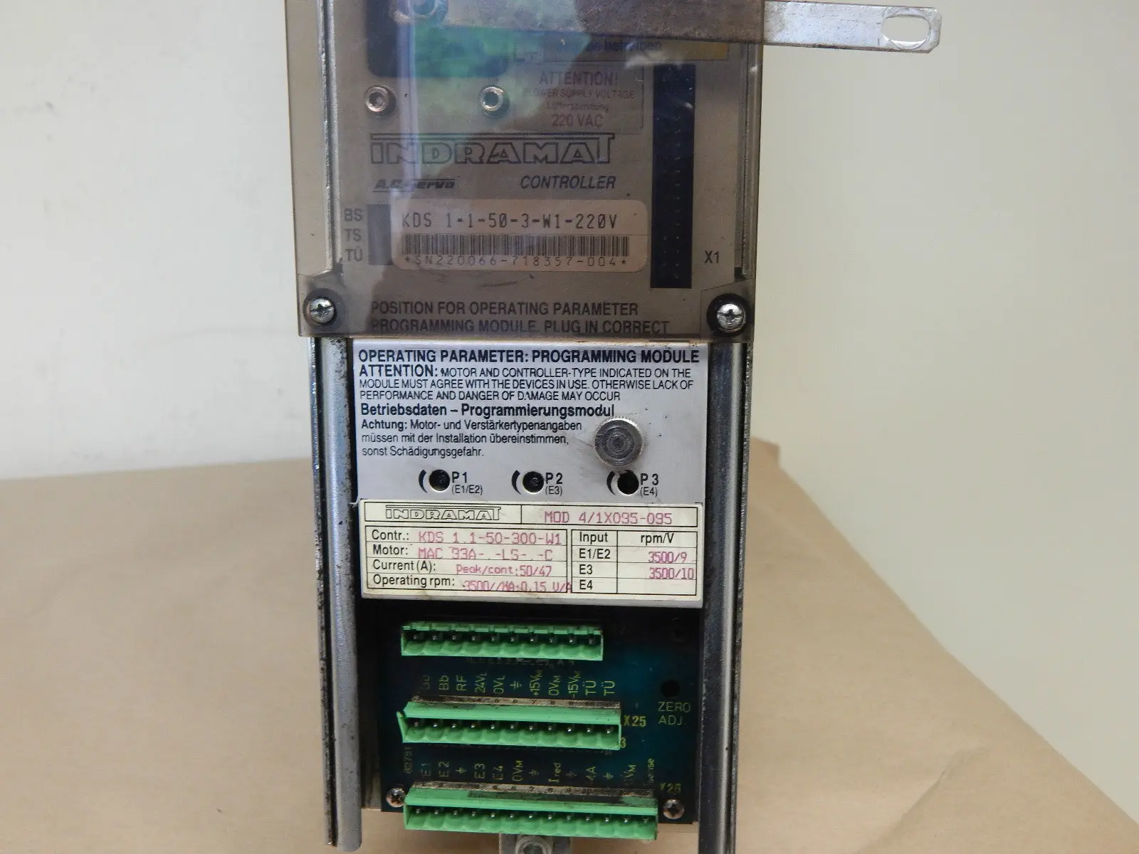 Produktfoto 1 von Indramat KDS 1.3-50-3- W1-220V  AC-Servo Controler