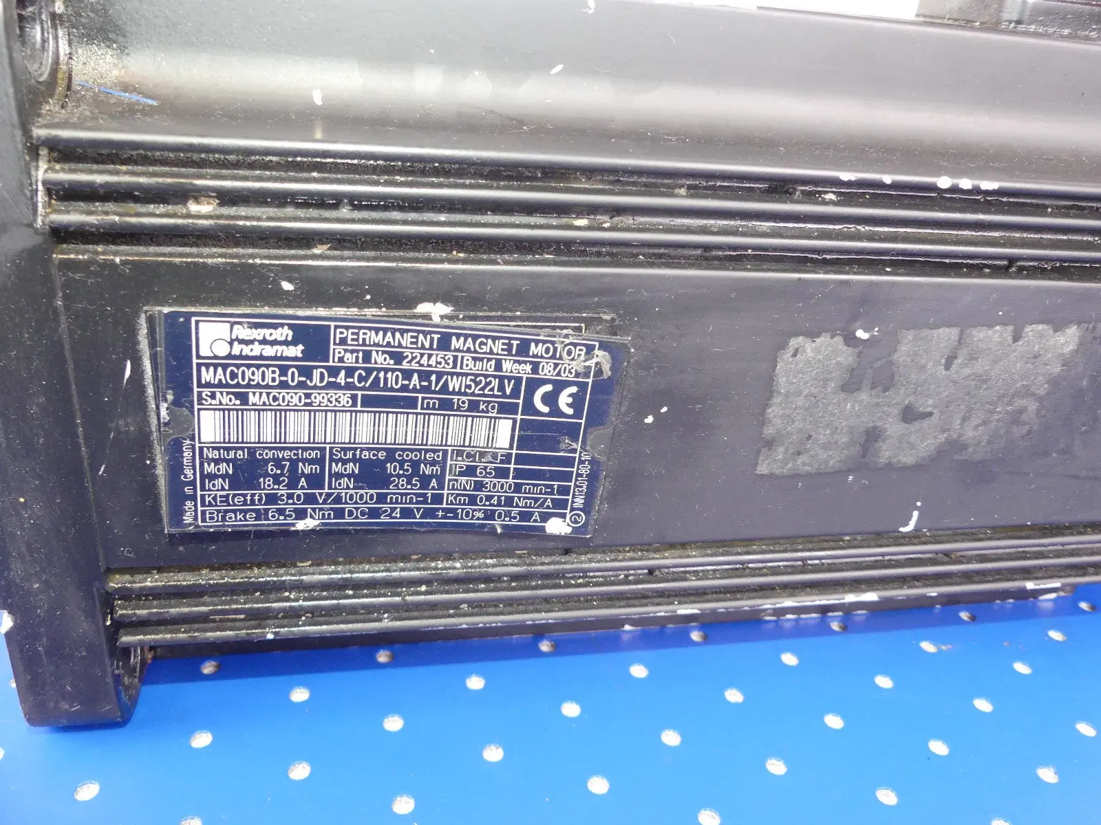Produktfoto 1 von INDRAMAT MAC090B-0-JD-4-C/110-A-1/WI522LV
