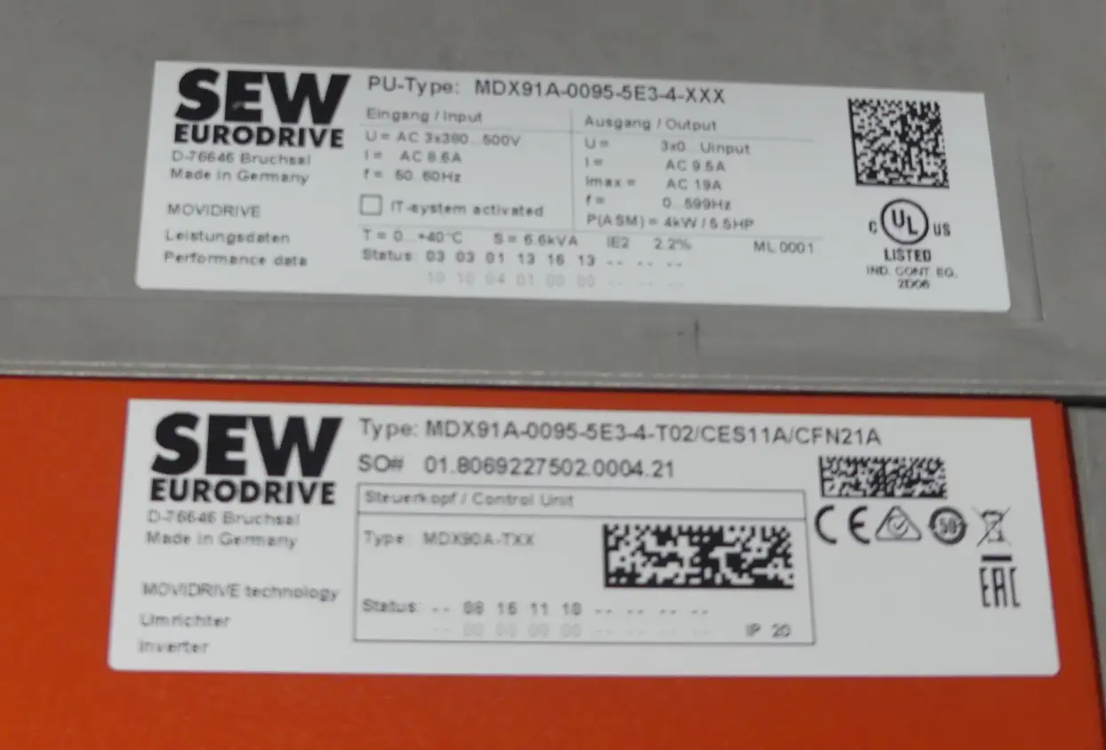 Produktfoto 1 von SEW MDX91A-0095-5E3-4-T02/CES11A/CFN21A