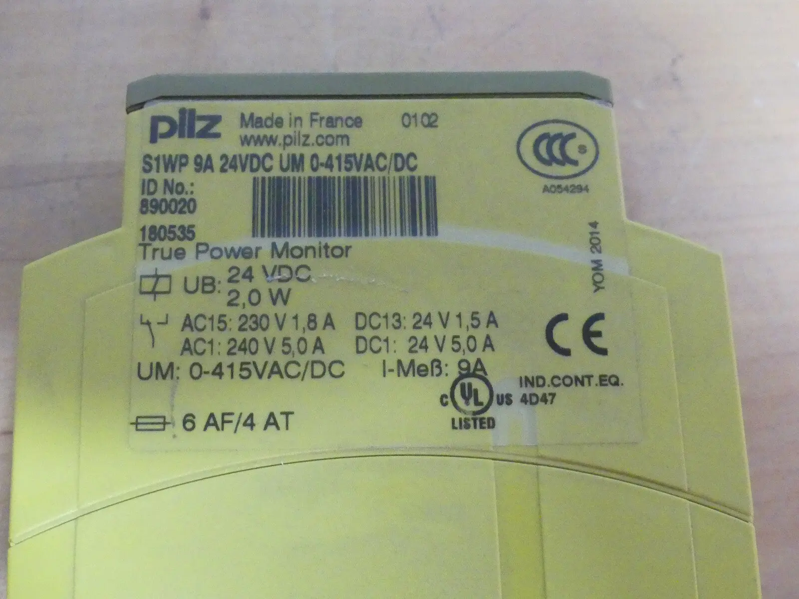 Produktfoto 1 von Pilz S1WP 9A 24VDC UM 0-415VAC/DC (890020 171494)