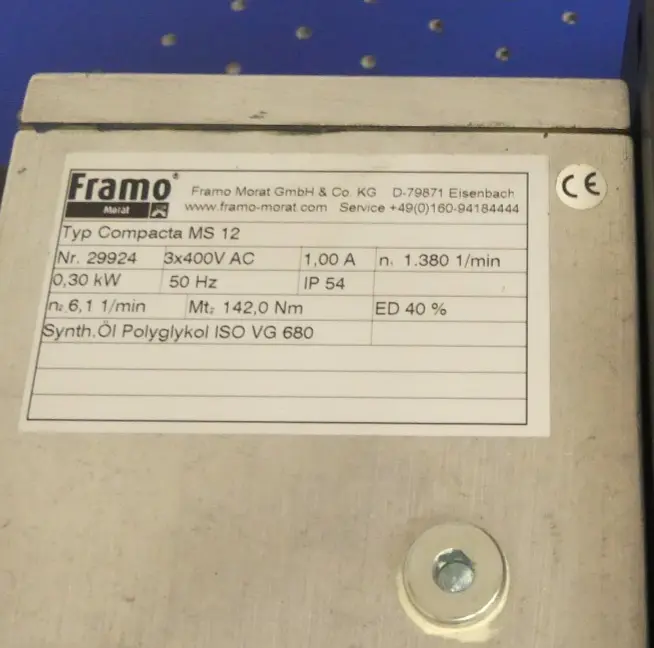 Produktfoto 1 von Framo Morat Compacta MS 12