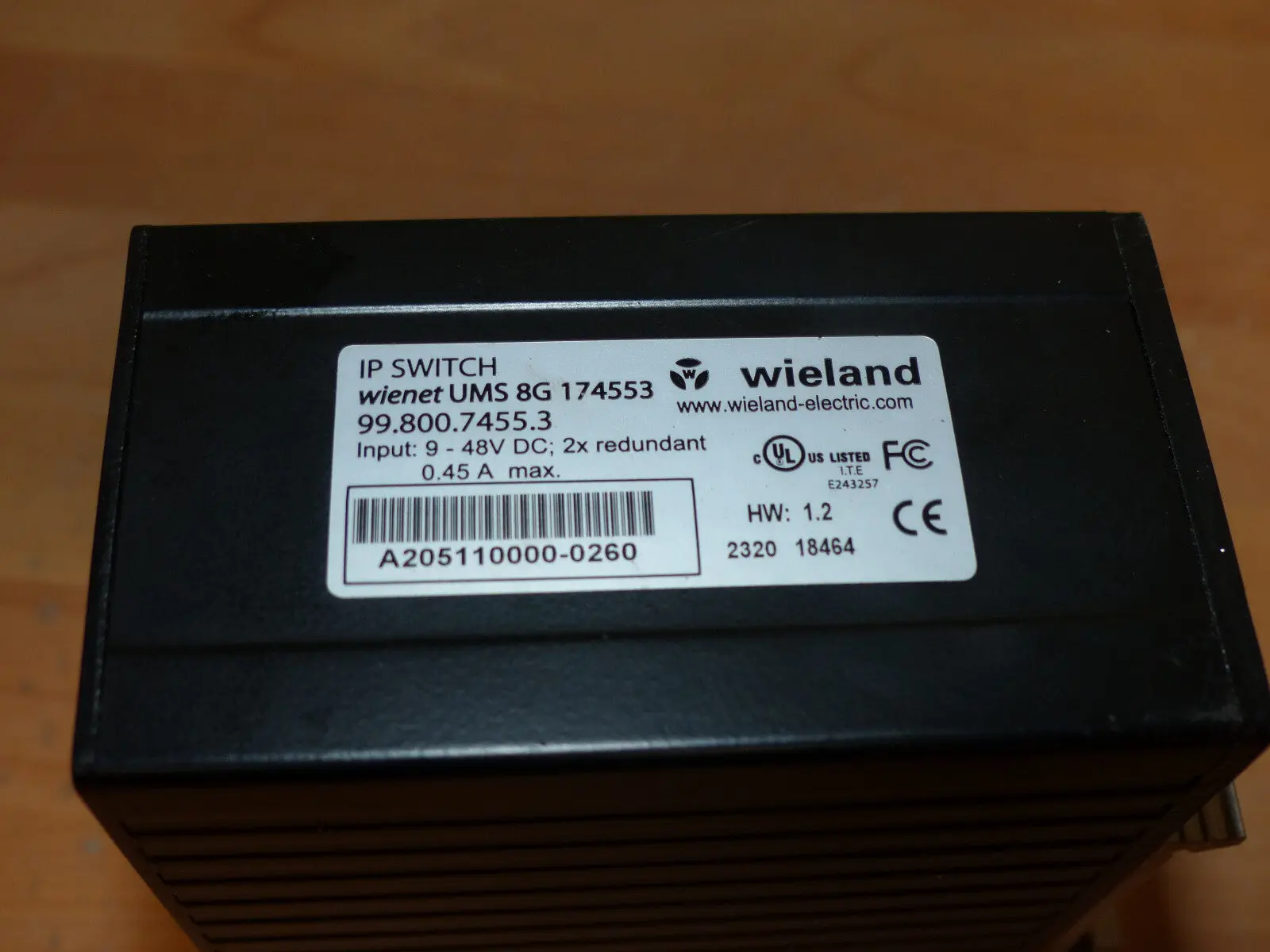 Produktfoto 1 von WIELAND IP SWITCH WIENET UMS 8G 174553 used