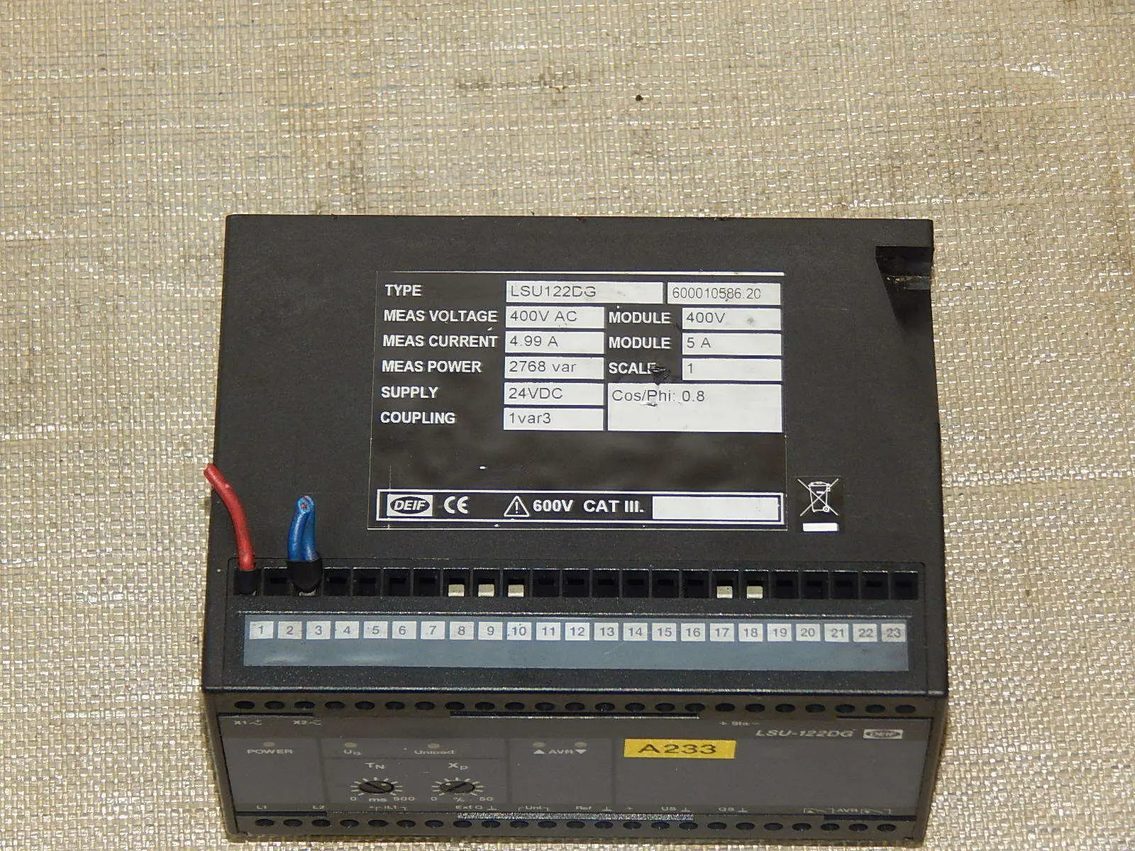 Produktfoto 1 von DEIF LSU-122DG / 600010586.20 Synchronisiergerät Generator Synchronizer  used