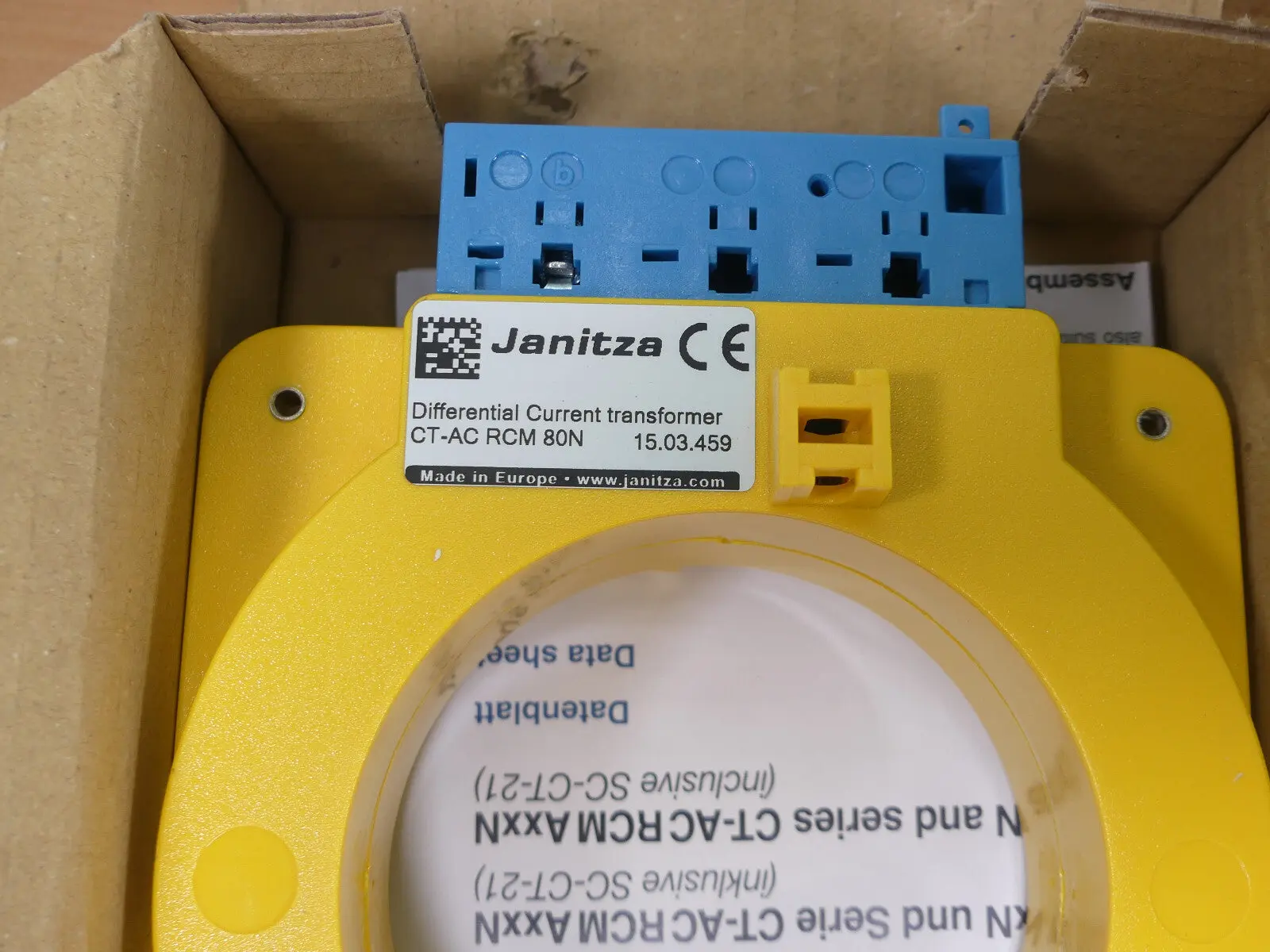 Produktfoto 1 von Janitza Differential Transformer CT-AC RCM 80N