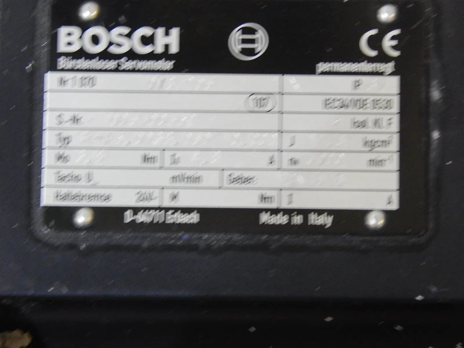 Produktfoto 1 von Bosch bürstenloser Servomotor TYP SF-A3.0068.030-10.000  Used