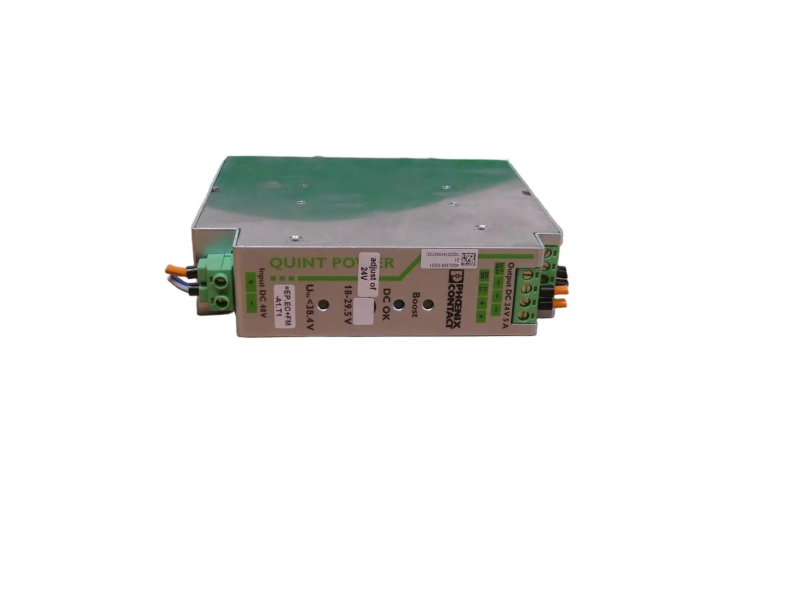 Produktfoto 1 von Phoenix Contact QUINT-PS/48DC/24DC/5 REGULATED DIN RAIL POWER SUPPLY