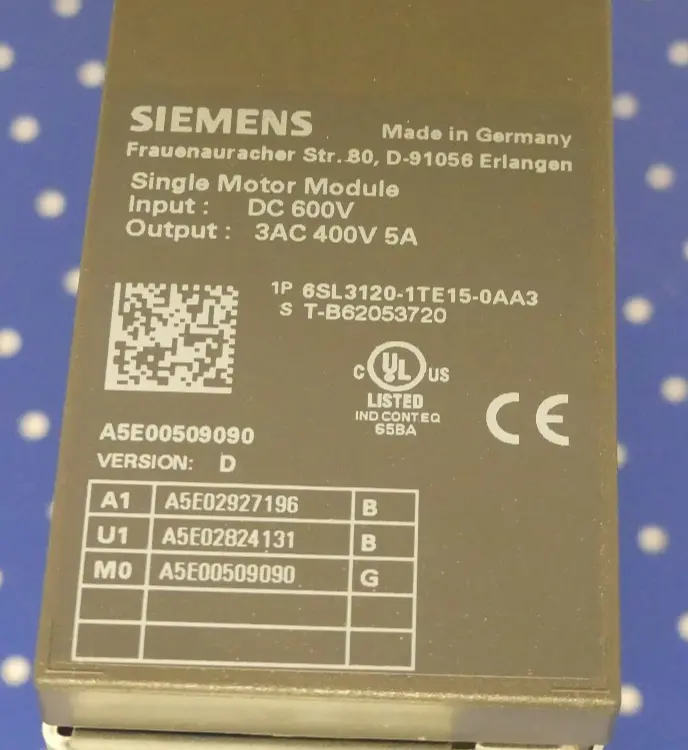 Produktfoto 1 von SIEMENS 6SL3120-1TE15-0AA3