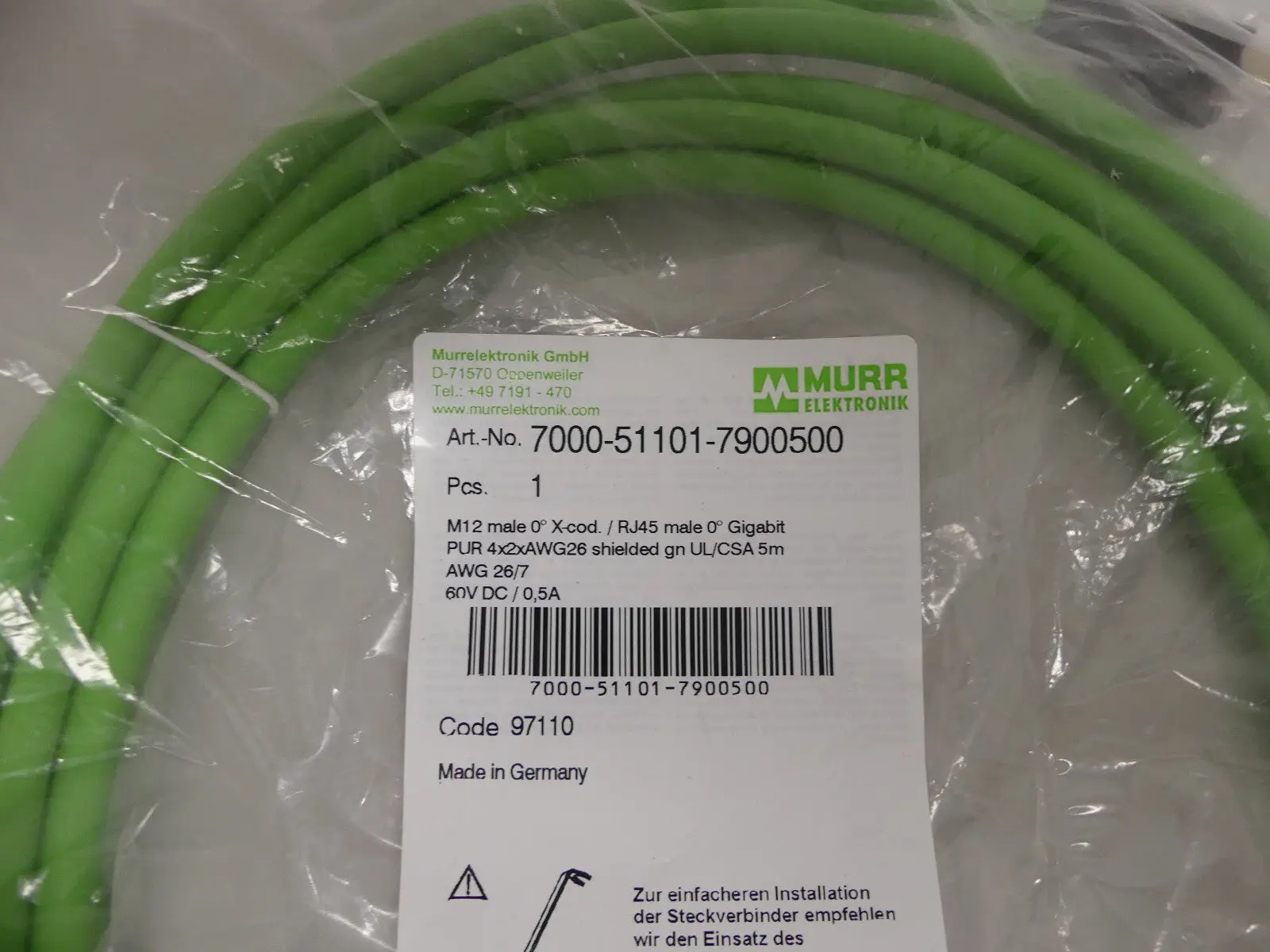 Produktfoto 1 von Murr Elektronik 7000-51101-7900500