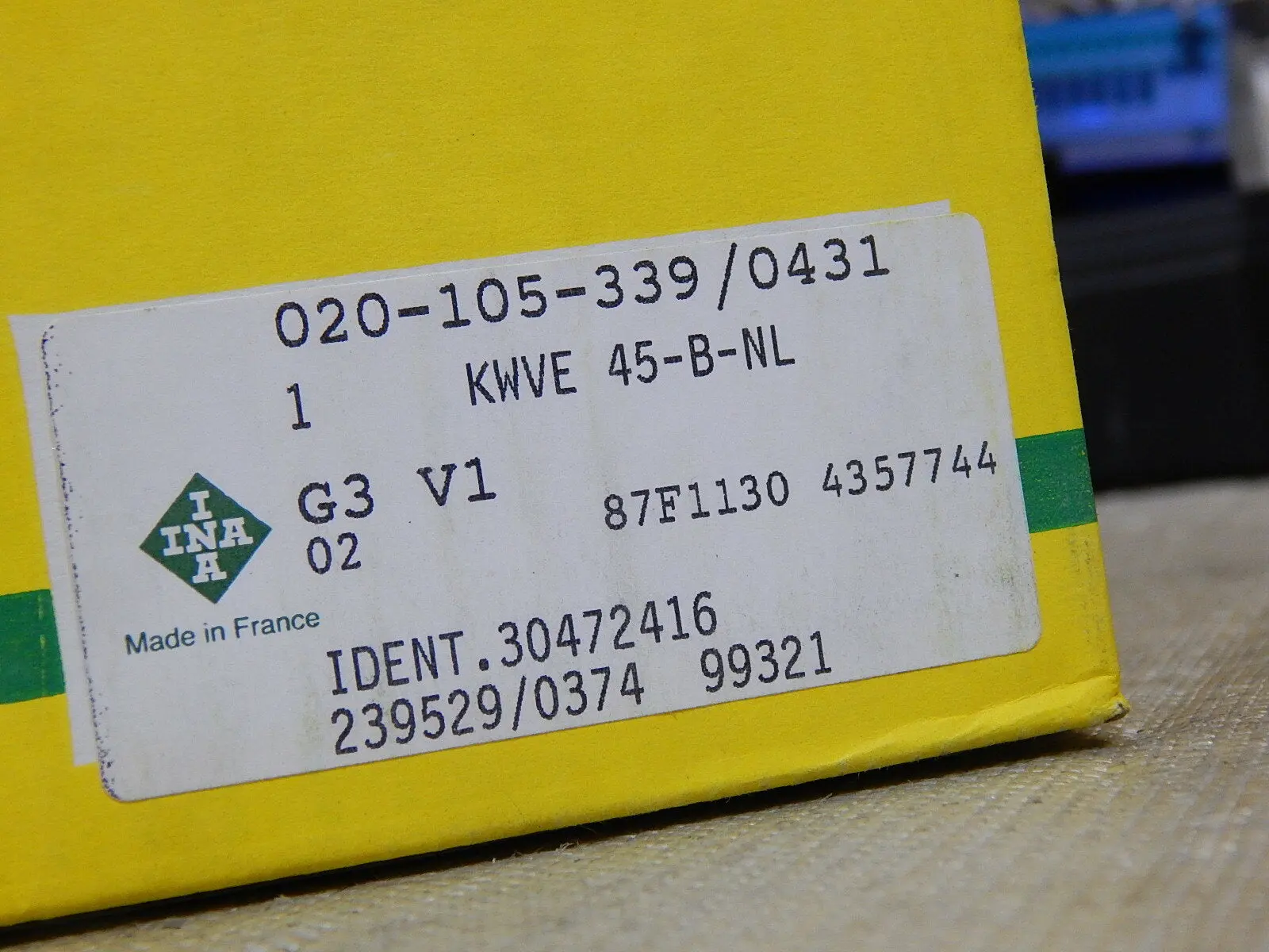 INA Führungswagen KWVE 45-B-NL-G3-V1 New