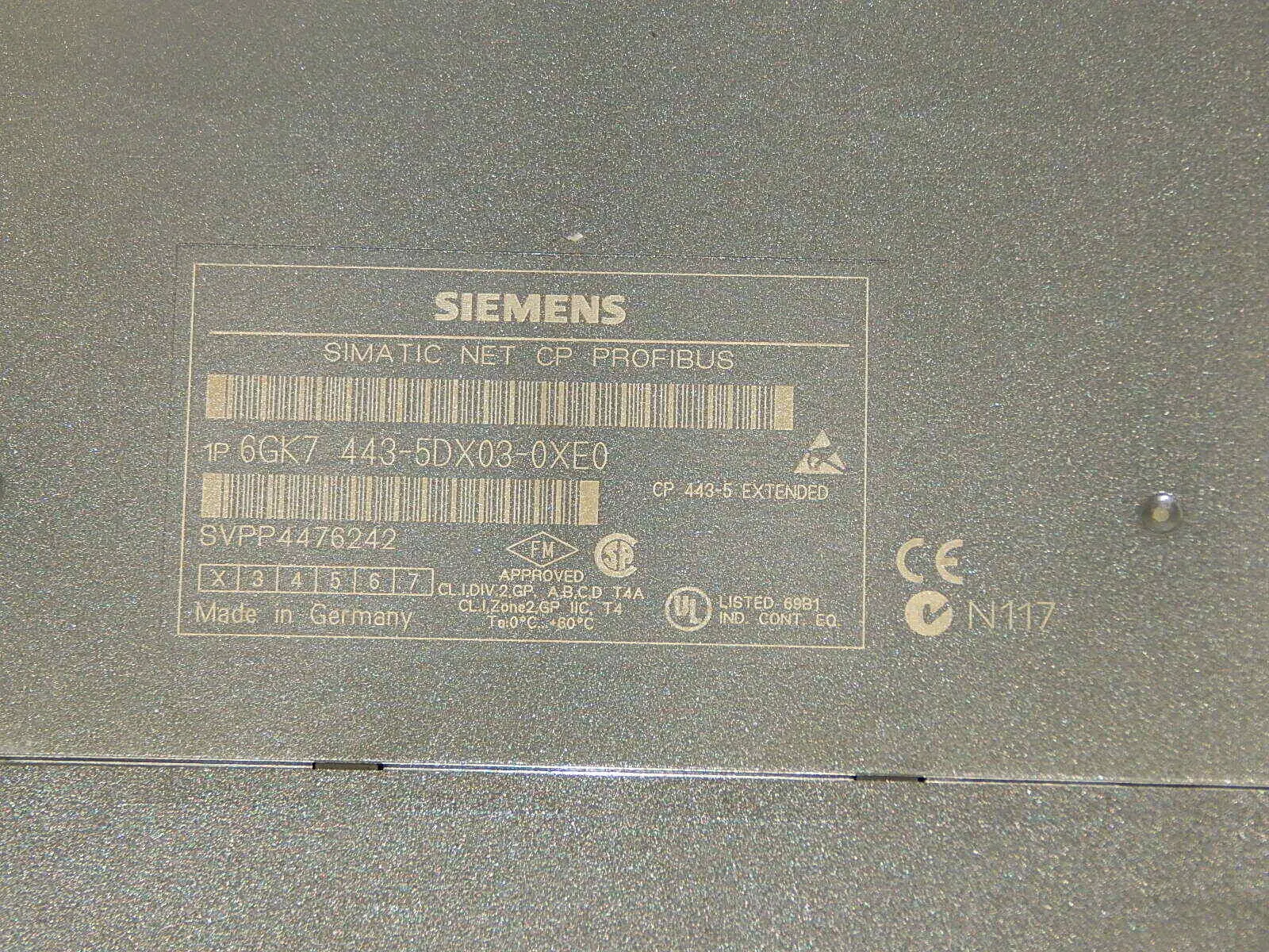Produktfoto 1 von Siemens simatic Net CP 6GK7 443-5DX03-0XE0 // 6GK7443-5DX03-0XE0 Ohne klappe