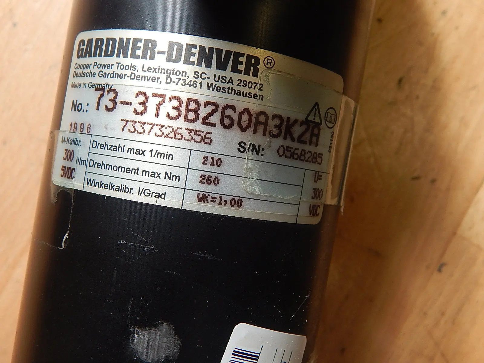 Produktfoto 1 von GARDNER-DENVER  SERVOMOTOR  3BA  73-373B2G0A3K2A  MS02001049R Used
