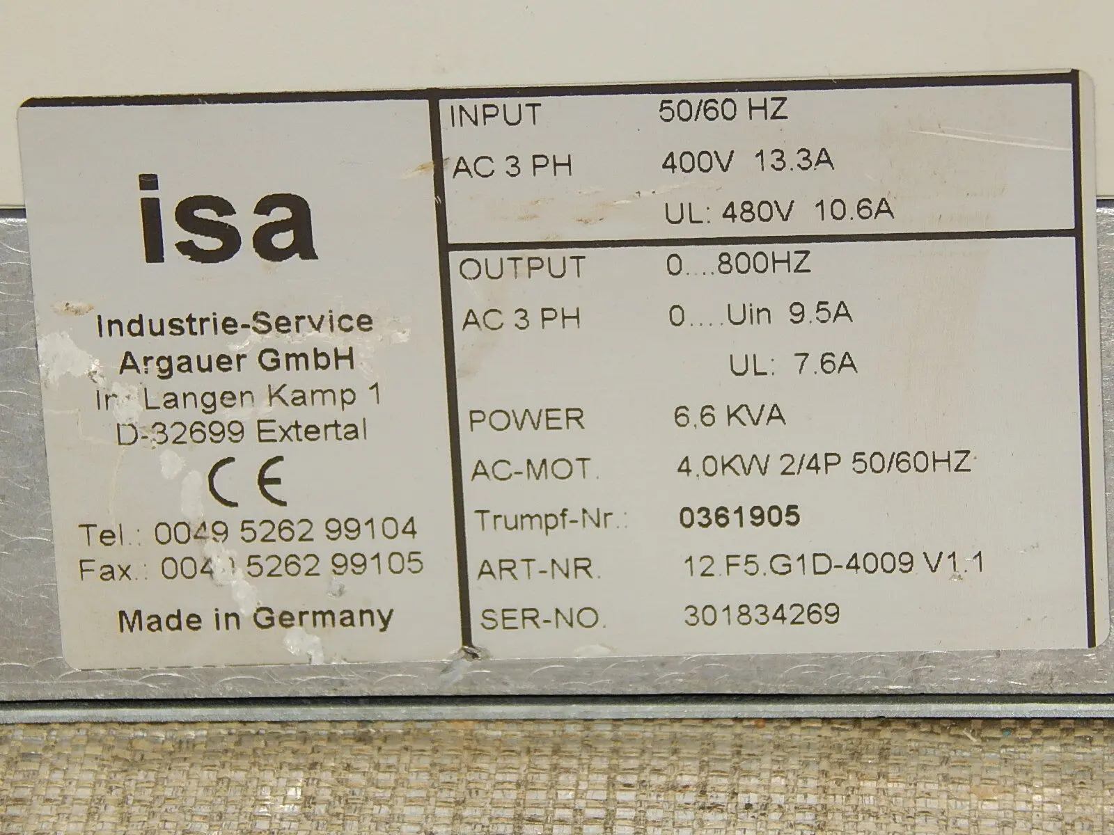 Isa 12.F5-G1D-4009 V1.1 6