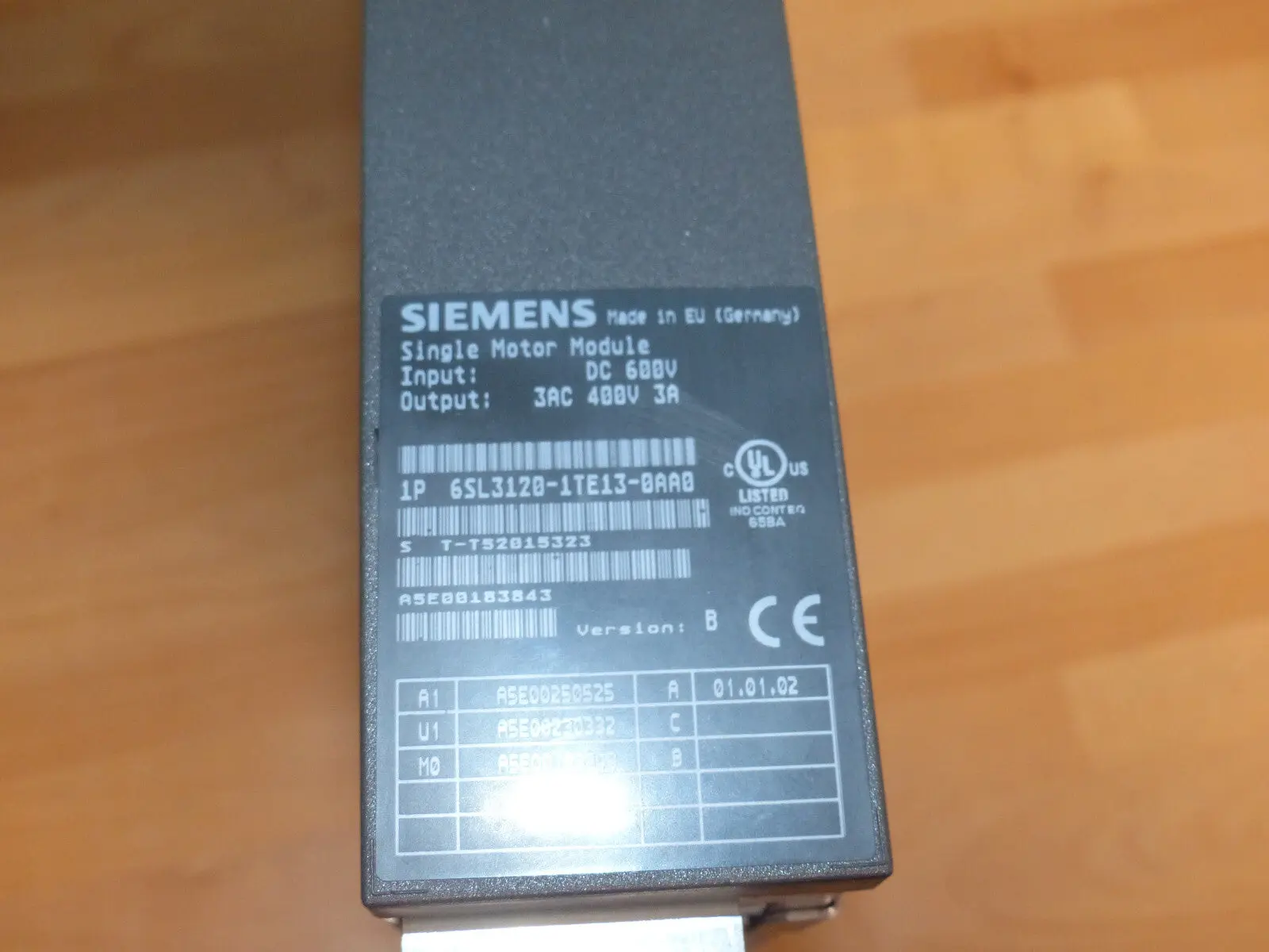 Produktfoto 1 von SIEMENS 6SL3120-1TE13-0AA0 USED
