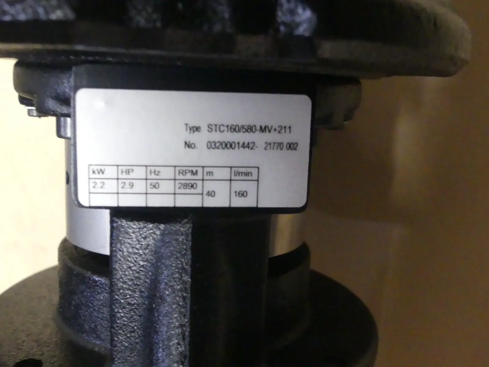 Produktfoto 1 von BRINK MANN PUMPS STC160/580-MV+211