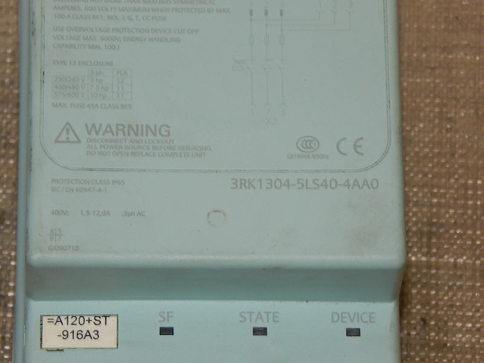 Produktfoto 1 von Siemens Direktstarter 3RK1304-5LS40-4AA0 used