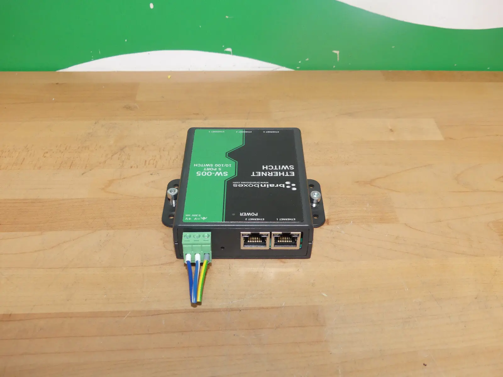 Produktfoto 1 von brainboxes SW-005 Ethernet Switch Industrielle 5 Port