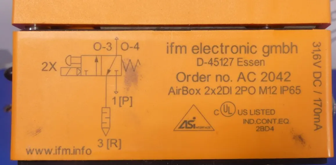 Produktfoto 1 von IFM AC2042 Air Box 2x2DI 2PO M12 IP65