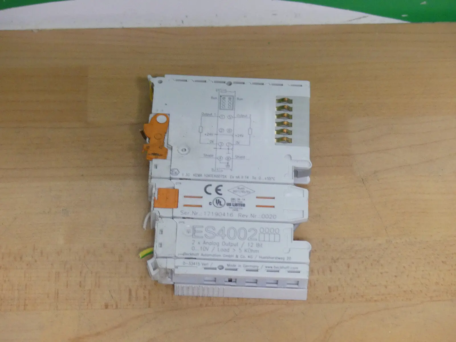 Produktfoto 1 von Beckhoff ES4002   2x Analog-Output used
