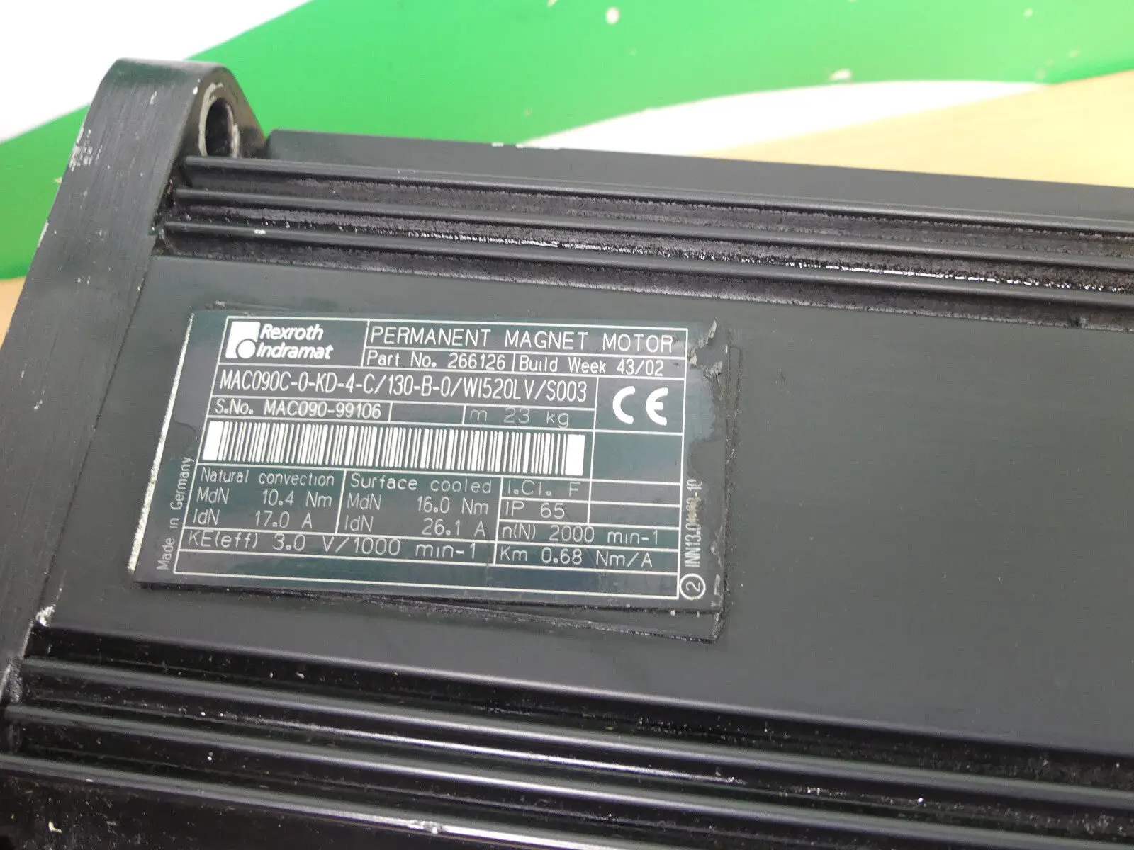 INDRAMAT MAC 090C-0-KD-4-C/130-B-0/WI520LV/S003