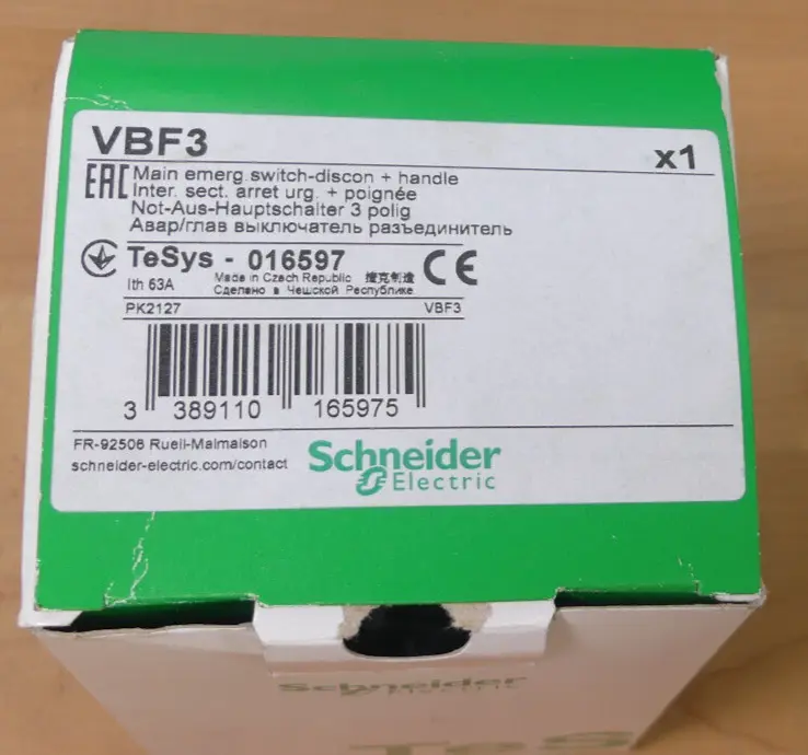 Produktfoto 1 von Schneider Electric Hauptschalter VBF3 Lasttrennschalter Hauptschalter