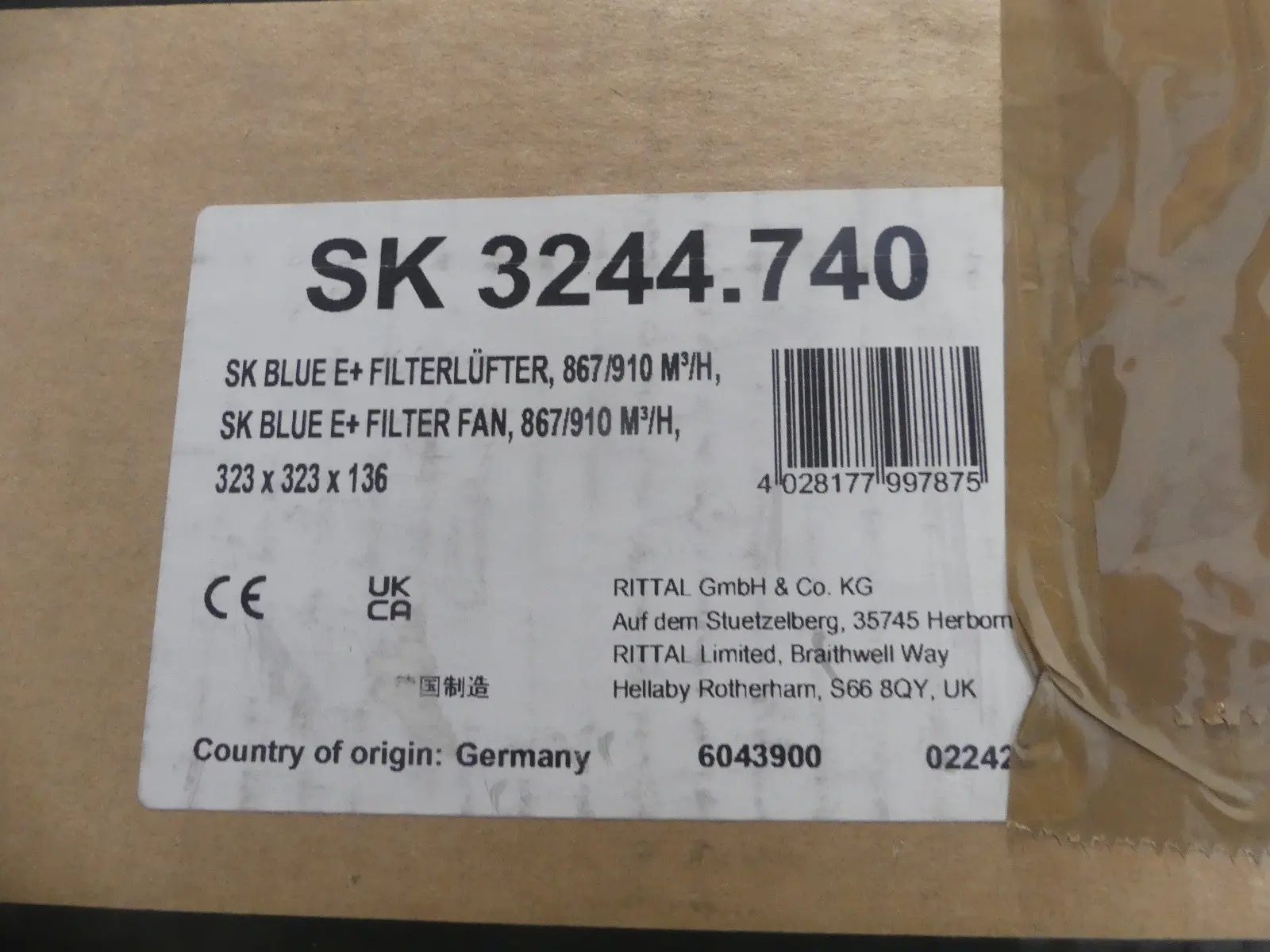 Produktfoto 1 von Rittal SK3244.740 Defekt
