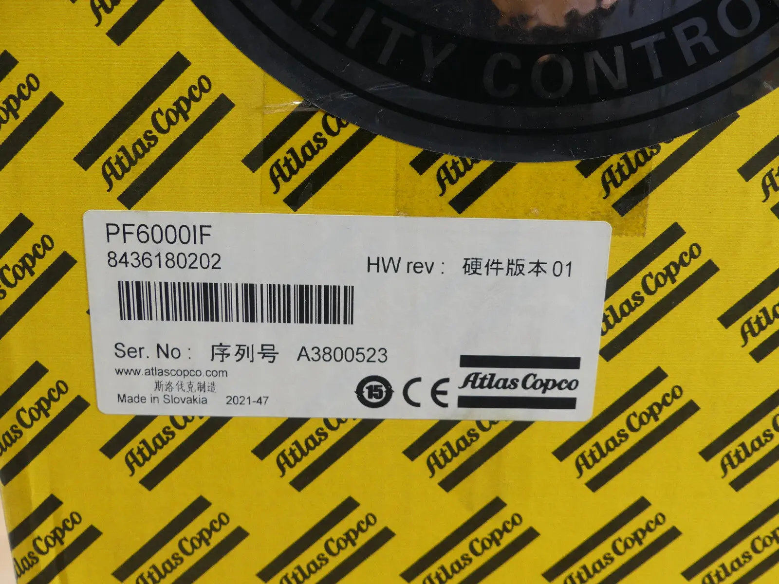 Produktfoto 1 von Atlas Capco PF6000IF  Ser.No: A3800523 HW rev : 01 Schraubersteuerung