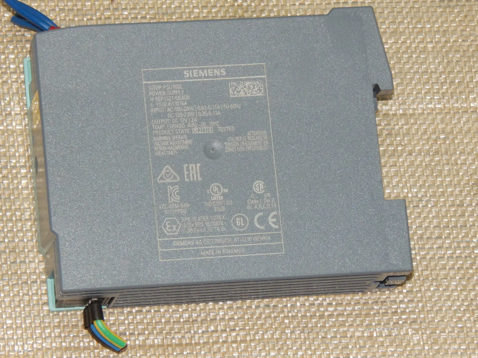Produktfoto 1 von Siemens SITOP PSU100C  6EP1321-5BA00  Hutschienen-Netzteil