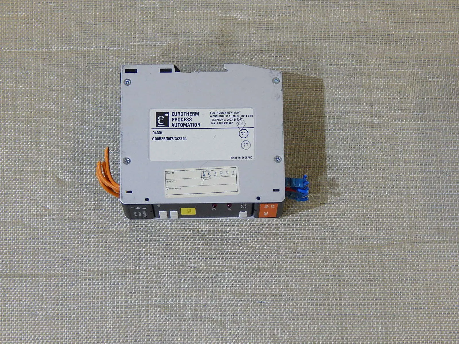 Eurotherm - D430 /- G00535/007/4/2294 Process Automation Dual Relais Used