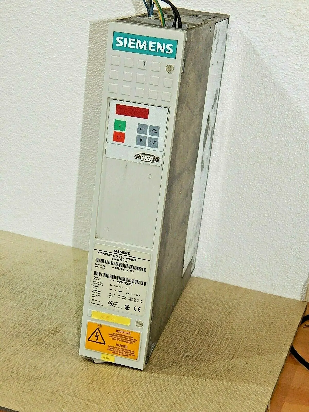 Produktfoto 1 von SIEMENS Simovert VC Wechselrichter 6SE7016-1TA21  used  s.Bilder
