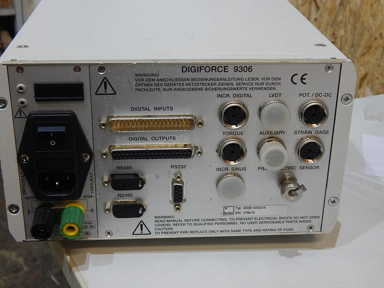 Produktfoto 1 von Burster Digiforce 9306   Fügeüberwachung  9306-V0000-N  Used