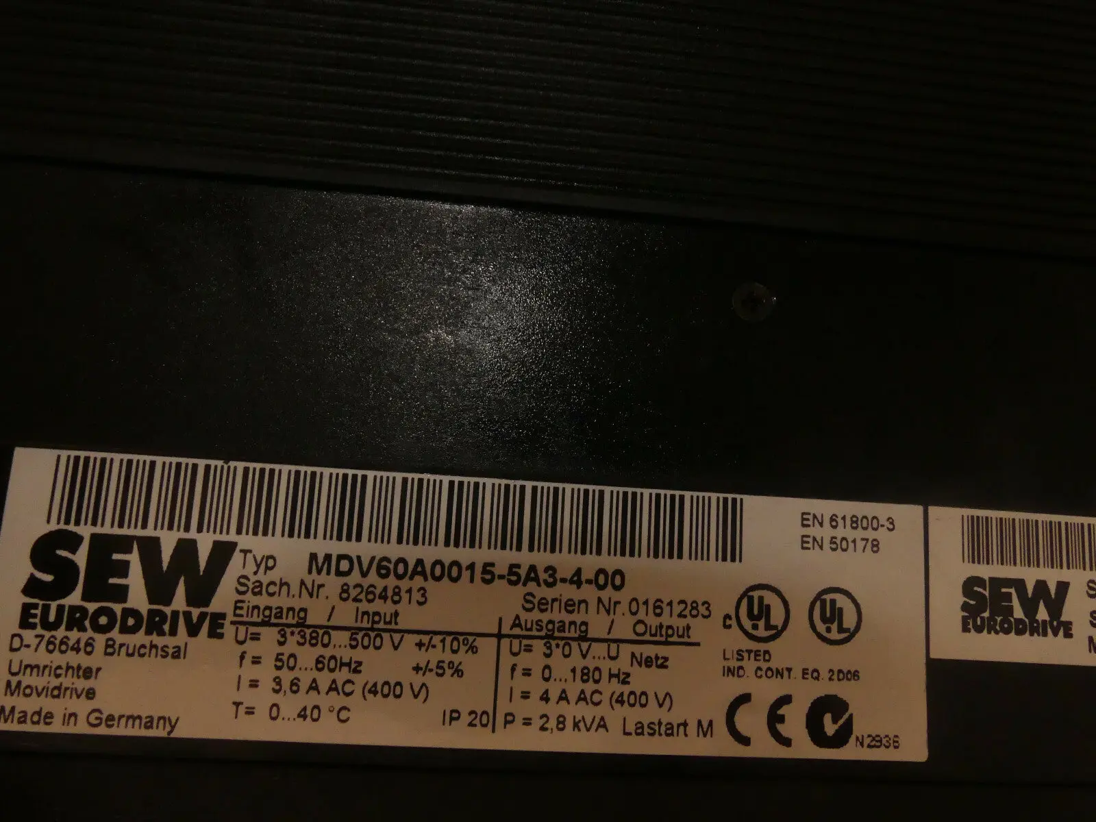 Produktfoto 1 von SEW MDX60A0220-503-4-00 + MDV60A0015-5A3-4-00