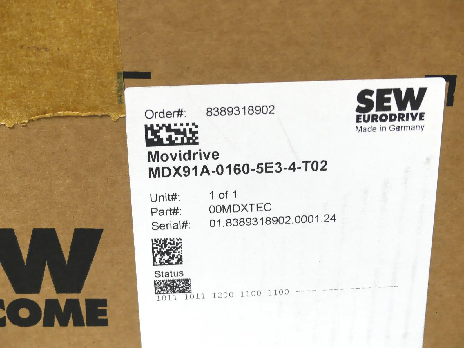 Produktfoto 1 von SEW MDX91A-0160-5E3-4-T-T02