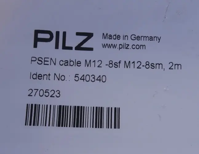 Produktfoto 1 von Pilz PSEN M12-8sf BU/ST gerade 2m 540340