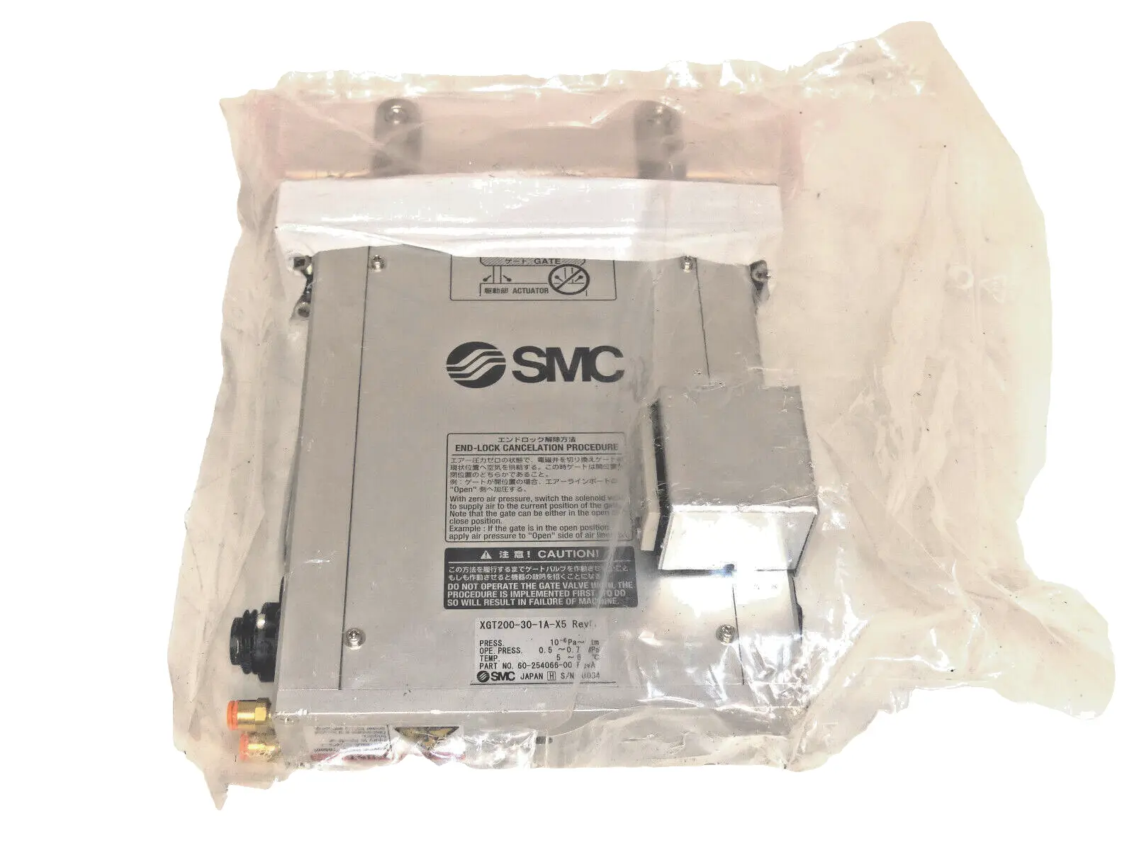 Produktfoto 1 von SMC L-MOTION SCHLITZVENTIL XGT200-30-1A-X5 Rev. C