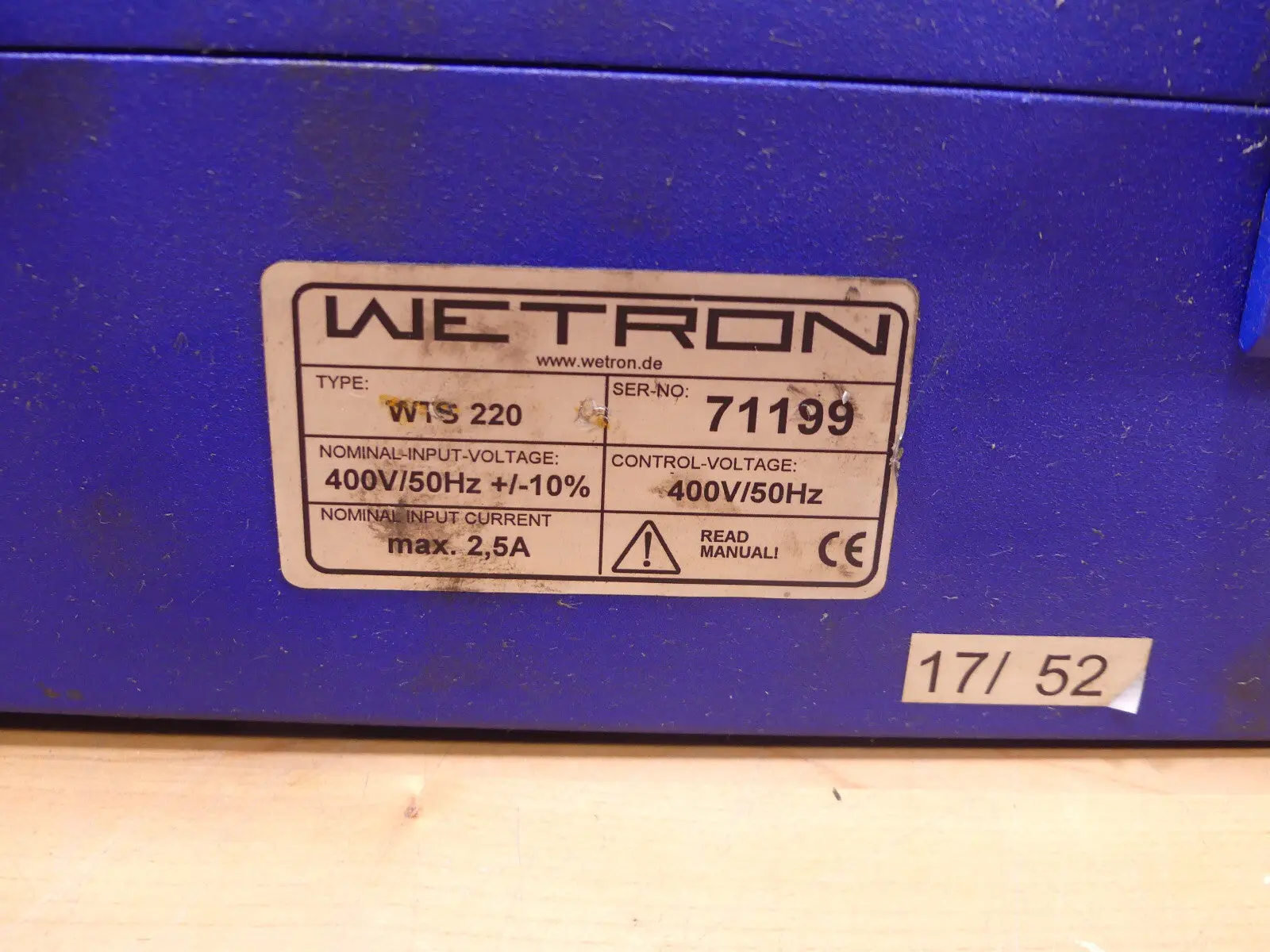 Produktfoto 1 von WETRON WTS 220   WTS220