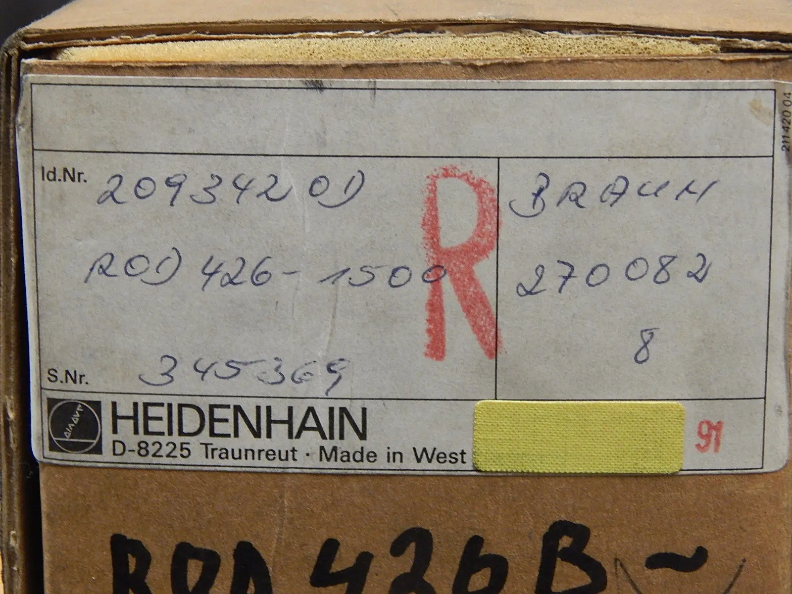 Produktfoto 1 von Heidenhain Drehgeber ROD 426 1500