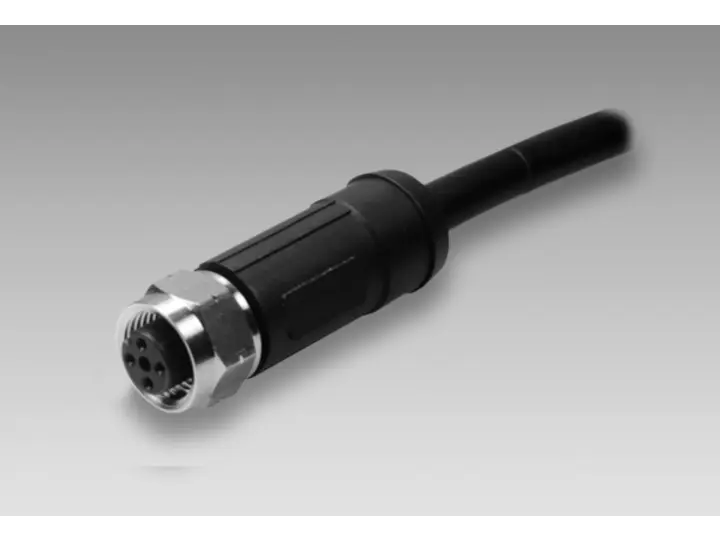 Produktfoto 1 von Connection cable 5 m shielded with female connector M12, 8-pin, straight (ESG 34FH0500G)