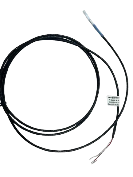 Temperature sensor PT100, all covered with teflon coating, W-CABLE-4-2000/FEP-4-A-X, Teflon