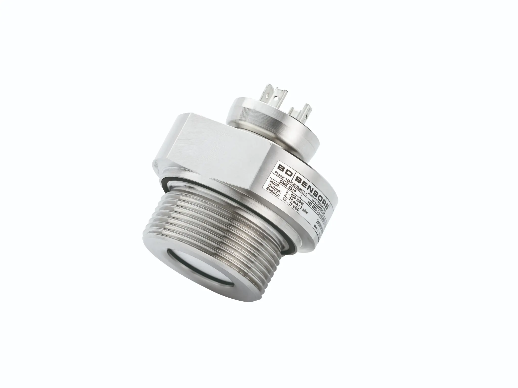 Produktfoto 1 von Pressure sensor DMK 351P, -1...1 bar, 4-20 mA, G 1 1/2" DIN flush (DIN 3852)