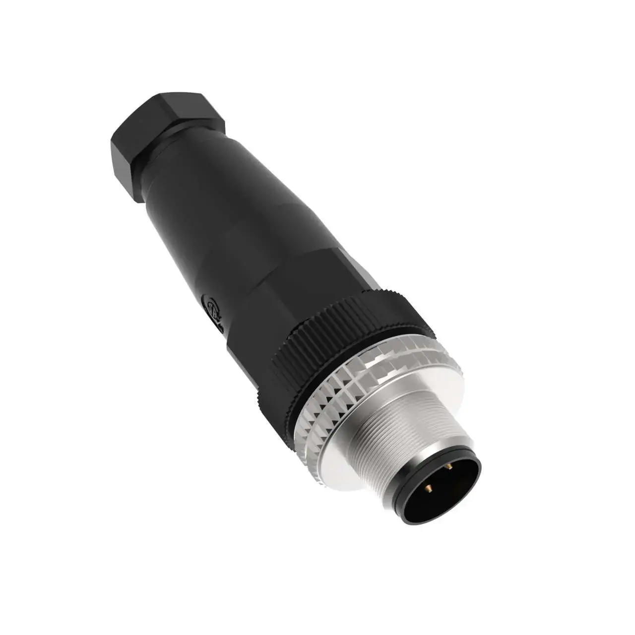 Produktfoto 1 von Connector FIC-M12M4, M12, male, straight, 4-pin, wireable
