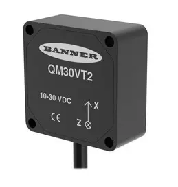 Produktfoto 1 von Vibration and temperature sensor QM30VT2, RS485, 2 m cabs.