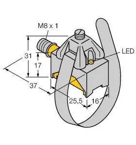 Produktfoto 1 von Magnetinductive sensor BIM-KST-AP6X-V1131
