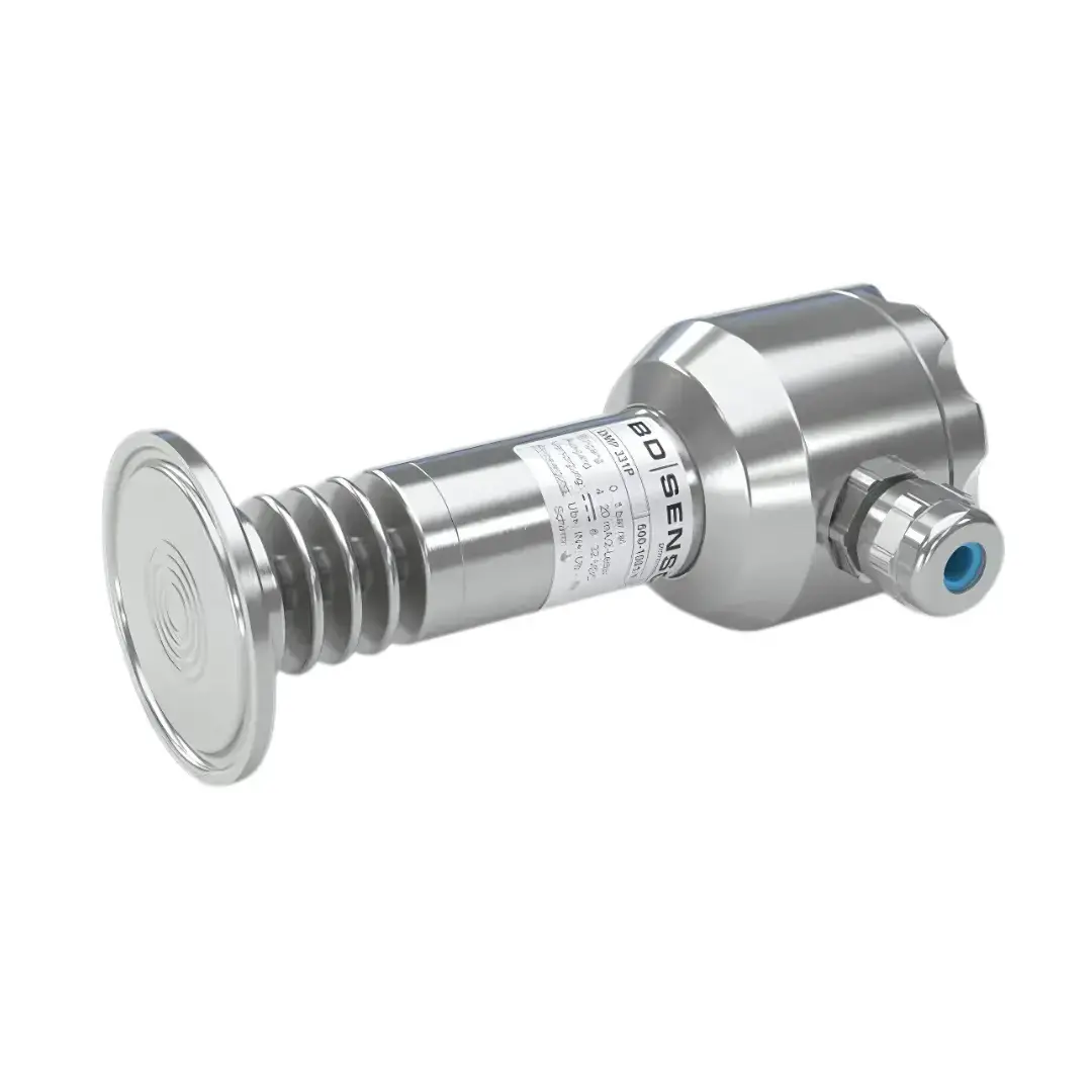 Produktfoto 1 von Pressure sensor DMP331P, 0...0.25 bar, 4-20 mA, G 1" flush cone, field housing, IP67, cable gland M 16 x 1,5